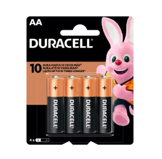 Pilha Alcalina Duracell AA MN1500 Pequena 4UN