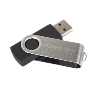 Pen Drive 128GB 3.0 Go Tech PD128G Preto