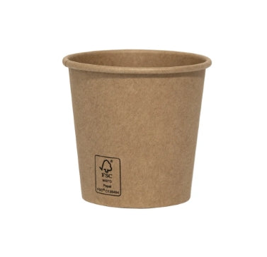 Copo de Papel Kraft 120ml Reciclável 50 unidades | Versaline