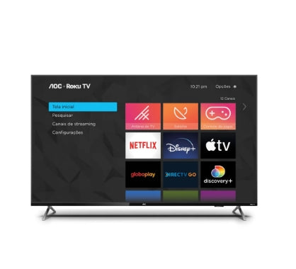 Smart TV 4K 50" AOC Roku Bivolt