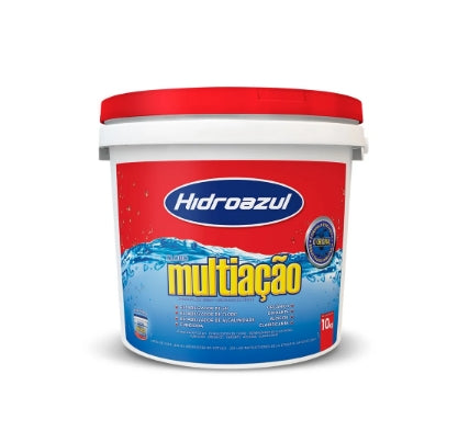 Cloro para Piscina Multiação Hidroazul 8 em 1 - 10Kg