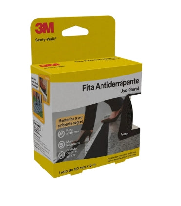 Fita Adesiva Antiderrapante Safety Walk Preta 50mmx5m - 3M